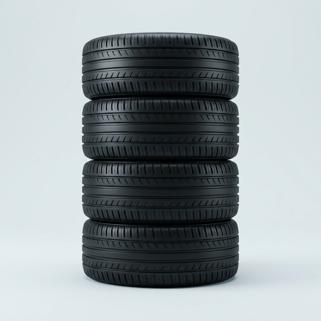 Stack of vehicle tires
